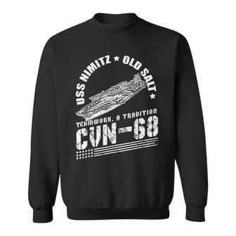 Cvn68 Uss Nimitz Aircraft Carrier Navy Cvn-68 Sweatshirt - Seseable