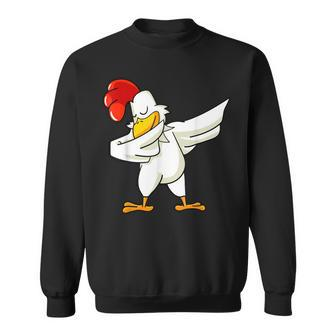 Dabbing Chicken - Rooster | Dab Animal S Men Women Sweatshirt Graphic Print Unisex - Seseable