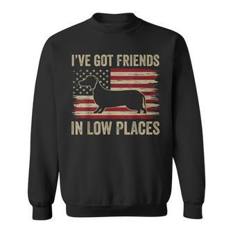 Dachshund Ive Got Friends In Low Places Wiener Dog Vintage Sweatshirt - Seseable