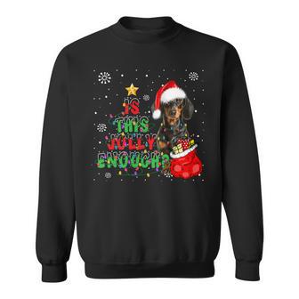 Dachshund Wiener Dog Jolly Tree Dachshund Doxie 117 Doxie Dog Sweatshirt - Monsterry