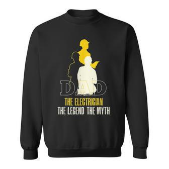 Dad Electrician Gift Fathers Day Electrical Engineer Lineman Sweatshirt - Seseable