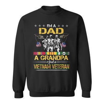 Dad Grandpa Vietnam Veteran Vintage Military Mens Sweatshirt - Seseable