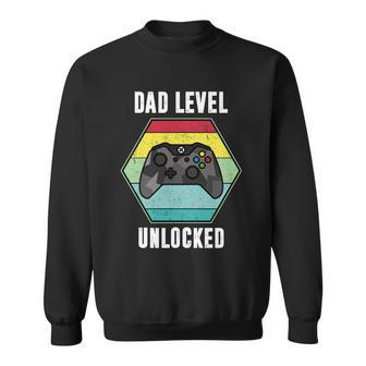 Dad Level Unlocked Gamer Vintage Sweatshirt - Monsterry