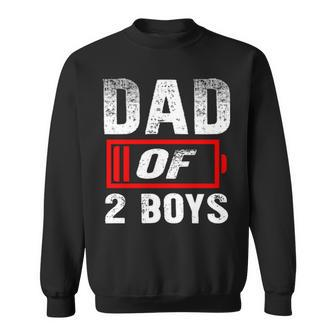 Dad Of 2 Boys Sweatshirt | Mazezy