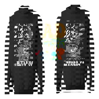 Dad Of The Birthday Boy Zoo Bday Safari Celebration Sweatshirt - Thegiftio UK