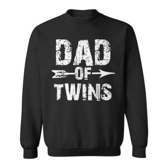 Dad Of Twins Fathers Day Gift For Mens Sweatshirt | Mazezy