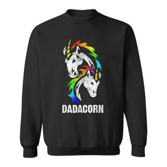 Dadacorn Einhorn Papa Dadunicorn Vatertag Geburtstag Geschenk Sweatshirt - Seseable