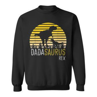 Dadasaurus Dad Dino Fathers Day Gifts Men Dinosaur Sweatshirt - Seseable