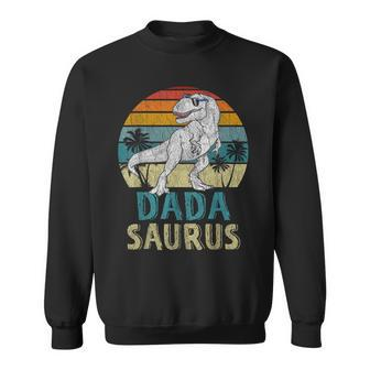 Dadasaurus T Rex Dinosaur Dada Saurus Family Matching Sweatshirt - Seseable