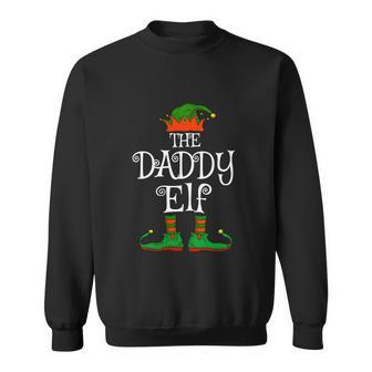 Daddy Elf Family Matching Funny Christmas Pajama Dad Men Sweatshirt - Monsterry