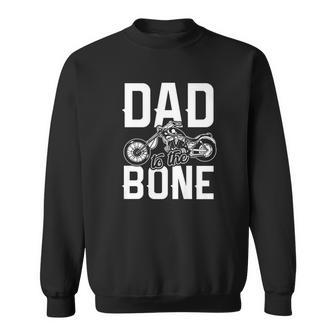 Daddy Life Shirts Dad To The Bone S Biker Christmas Gifts Men Women Sweatshirt Graphic Print Unisex - Thegiftio UK
