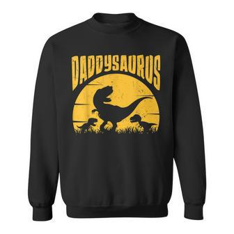 Daddy Saurus T-Rex Dinosaur Men Fathers Day Family Matching Sweatshirt - Thegiftio UK