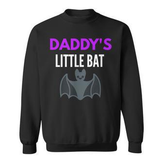 Daddys Litttle Bat Ddlg Little Space Funny Halloween Gift Sweatshirt | Mazezy AU