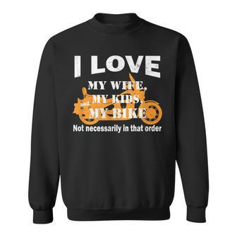Dads Who Ride Motorcycles Funny Biker Dad Gift For Mens Sweatshirt