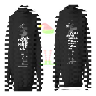 Damen Sweatshirt Social Media Elfe, Partnerlook Weihnachten - Seseable