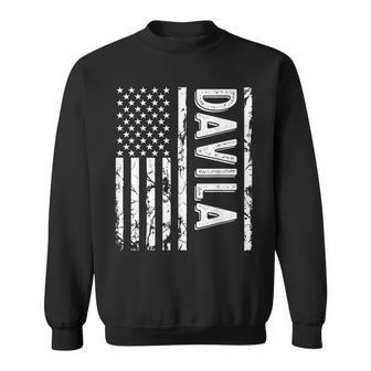 Davila Last Name Funny Surname Team Davila Family Reunion Sweatshirt | Mazezy