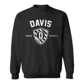 Davis Family Shield Last Name Crest Matching Reunion Sweatshirt - Seseable