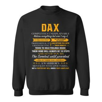 Dax Completely Unexplainable Name Front Print 1Kana Sweatshirt | Seseable CA