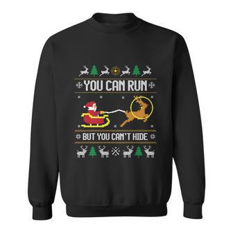 Deer Hunting Santa Claus Hunter Hunt Ugly Christmas Sweater Gift Sweatshirt - Monsterry UK