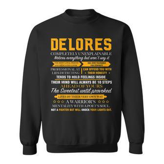 Delores Completely Unexplainable Front Print 205 Sweatshirt | Seseable CA