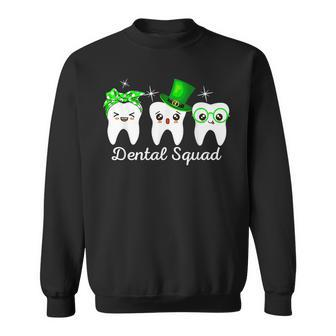 Dental Squad Lucky Shamrock Dental Hygienist St Patricks Day Sweatshirt - Thegiftio UK