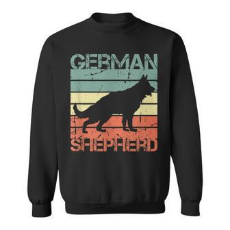 Deutscher Schäferhund Vintage Look Hunde Mama Hunde Papa Sweatshirt - Seseable