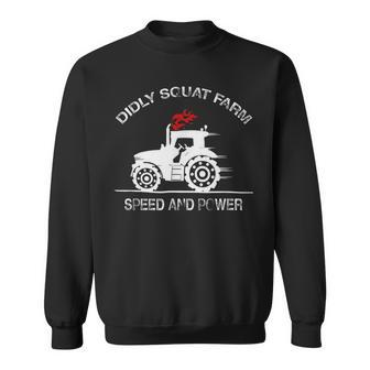 Diddly Squat Farm Speed And Power Perfect Tractor Design Sweatshirt | Mazezy