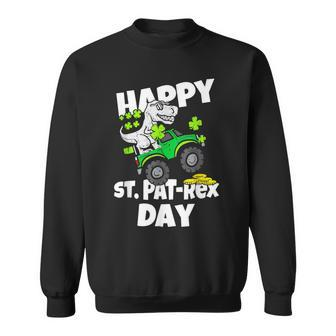 Dinosaur Monster Truck Happy St Pat T Rex Day St Patrick Day Sweatshirt - Seseable