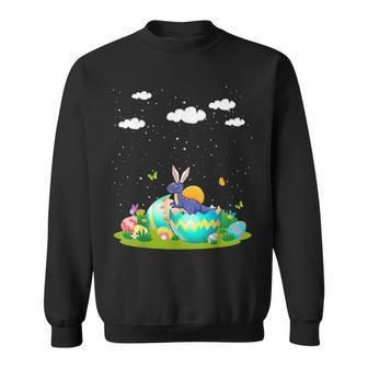 Dinosaur Pet Hatched Hatching From Easter Egg T Rex Easter Sweatshirt - Seseable