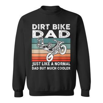 Dirtbike Motocross Dirt Bike Dad Mx Vintage Sweatshirt - Seseable