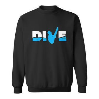 Dive Water Sports Platform Diver Springboard Diving Men Women Sweatshirt Graphic Print Unisex - Thegiftio UK