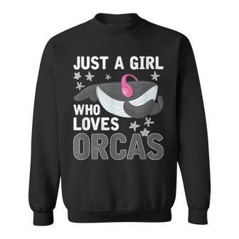 Diving Orca Cute Whale Women Girls Gift Orca Sweatshirt - Seseable
