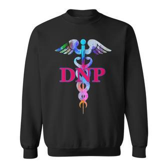 Doctor Of Nursing Practice Dnp Caduceus Gift Sweatshirt - Seseable