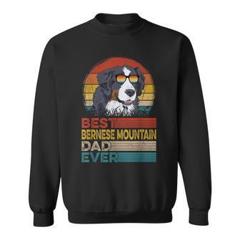 Dog Vintage Best Bernese Mountain Dad Ever Fathers Day Dad Sweatshirt - Thegiftio UK