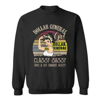 Dollar General Girl Classy Sassy And A Bit Smart Assy Vintage Shirt Men Women Sweatshirt Graphic Print Unisex - Thegiftio UK