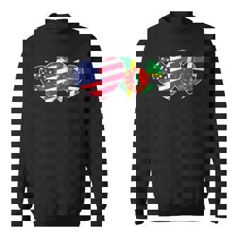 Dominica Usa Flag For Commonwealth Dominican Americans Sweatshirt | Mazezy