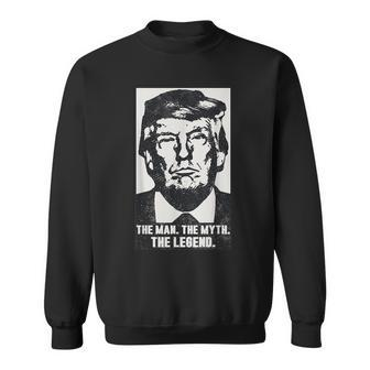 Donald Trump The Man Myth Legend 2023 2024 Hot Photo Sweatshirt - Seseable