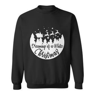 Dream Of A White Christmas Funny Reindeer Car Xmas Sweatshirt - Monsterry DE