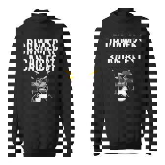 Drummer - Drummers Bang Best Funny Drums Music Men Women Sweatshirt Graphic Print Unisex - Thegiftio