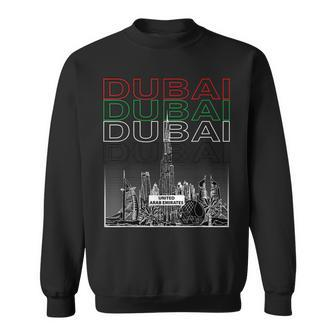 Dubai City Skyline Arab Emirates Vacation Matching Outfit Sweatshirt - Seseable