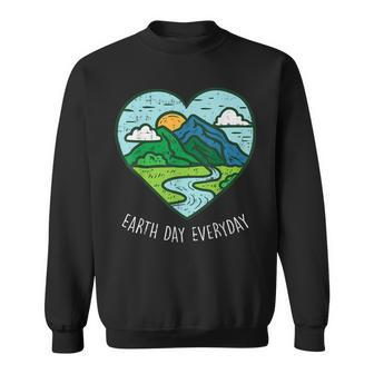Earth Day Everyday April 22Nd Environmentalist Gift Sweatshirt | Mazezy