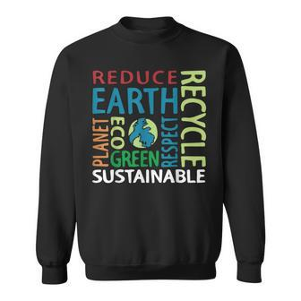Earth Day Save Planet Rescue Animals Recycle Plastics Sweatshirt | Mazezy