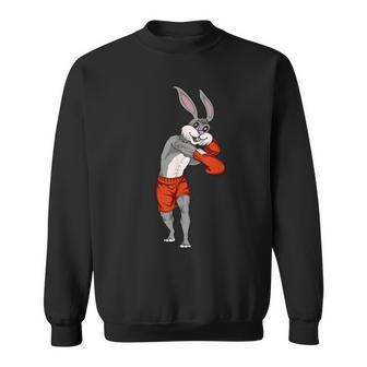 Easter Bunny Boxing Rabbit Sweatshirt | Mazezy AU