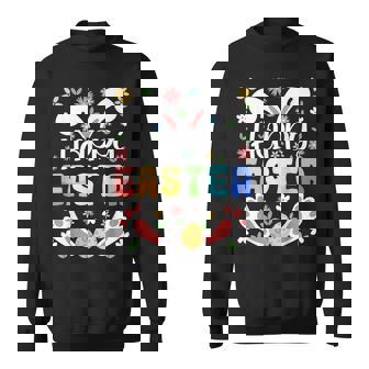 Easter Bunny Happy Eggs Hunt Rabbit Easter Day Sweatshirt | Mazezy