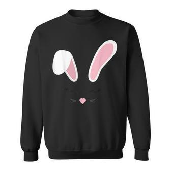 Easter Bunny Rabbit Happy Easter Day Egg Print Cute Sweatshirt - Seseable