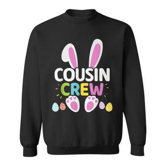 Easter Cousin Crew With Bunny And Eggs For Family Sweatshirt | Mazezy