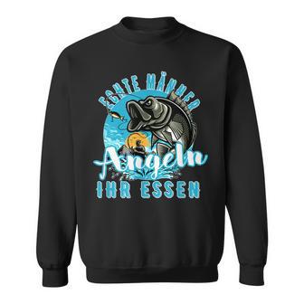 Echte Männer Angeln Ihr Essen Angel Geschenk Für Männer V2 Sweatshirt - Seseable