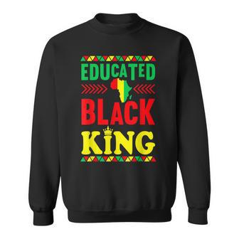 Educated Black King African American Melanin Black History V2 Sweatshirt - Seseable