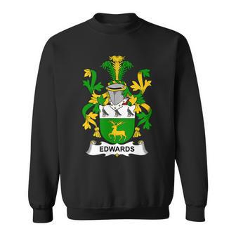 Edwards Coat Of Arms - Family Crest Men Women Sweatshirt Graphic Print Unisex - Thegiftio UK