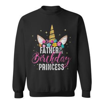 Einhorn Geburtstag Sweatshirt für Vater der Prinzessin - Seseable